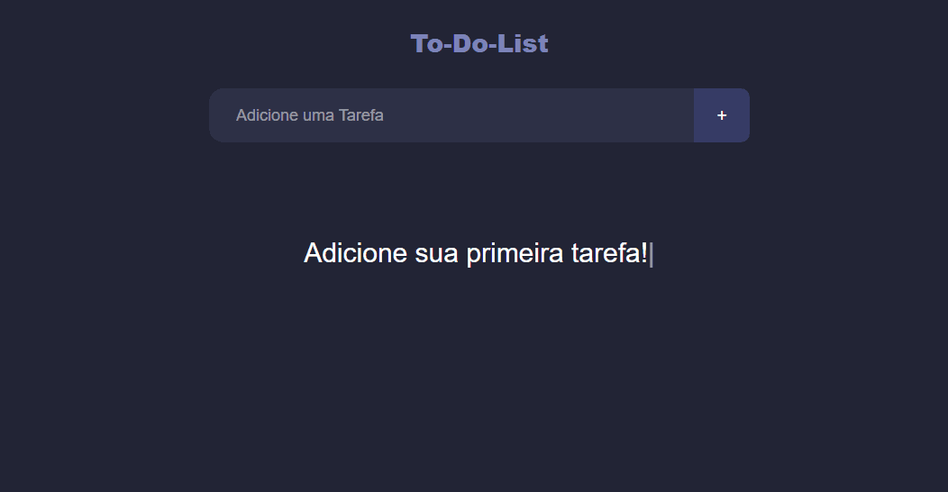 Preview do projeto Gerenciador de tarefas